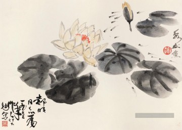  chinois - Wu zuoren nénuphar étang à la chinoise traditionnelle